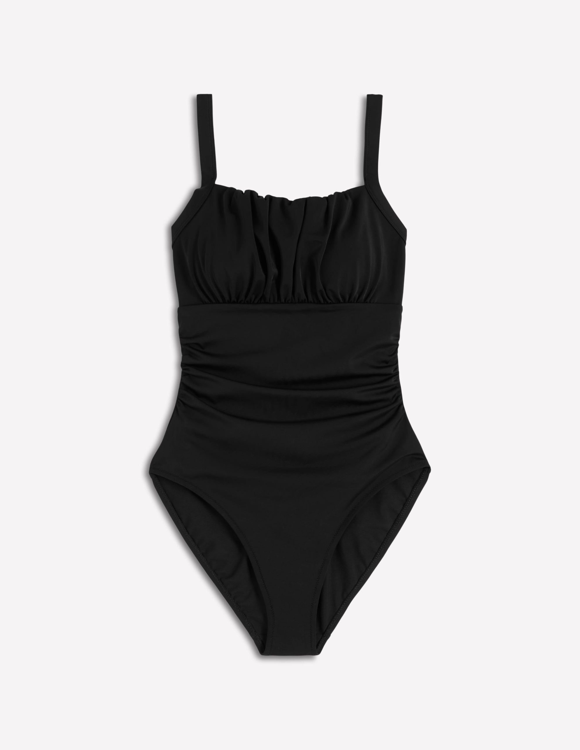 Skiathos Ruched Panel Swimsuit-Black - Image 5