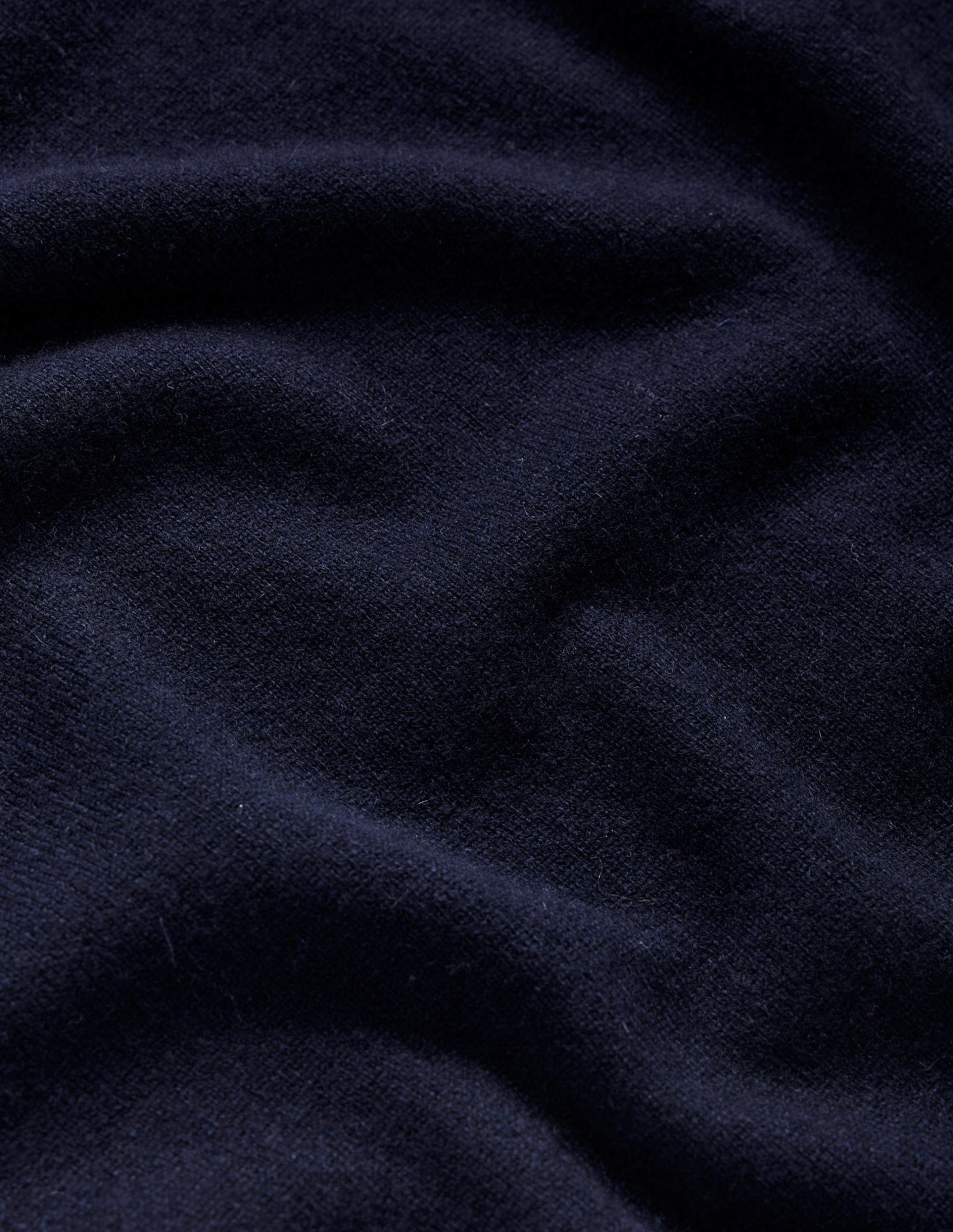 Eva Cashmere Crew Neck Sweater-Navy - Image 7
