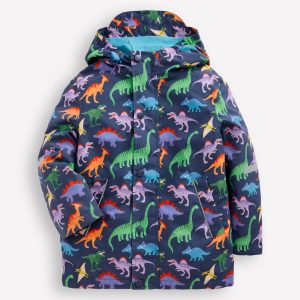Waterproof Fisherman's Jacket-Robot Blue Dinos