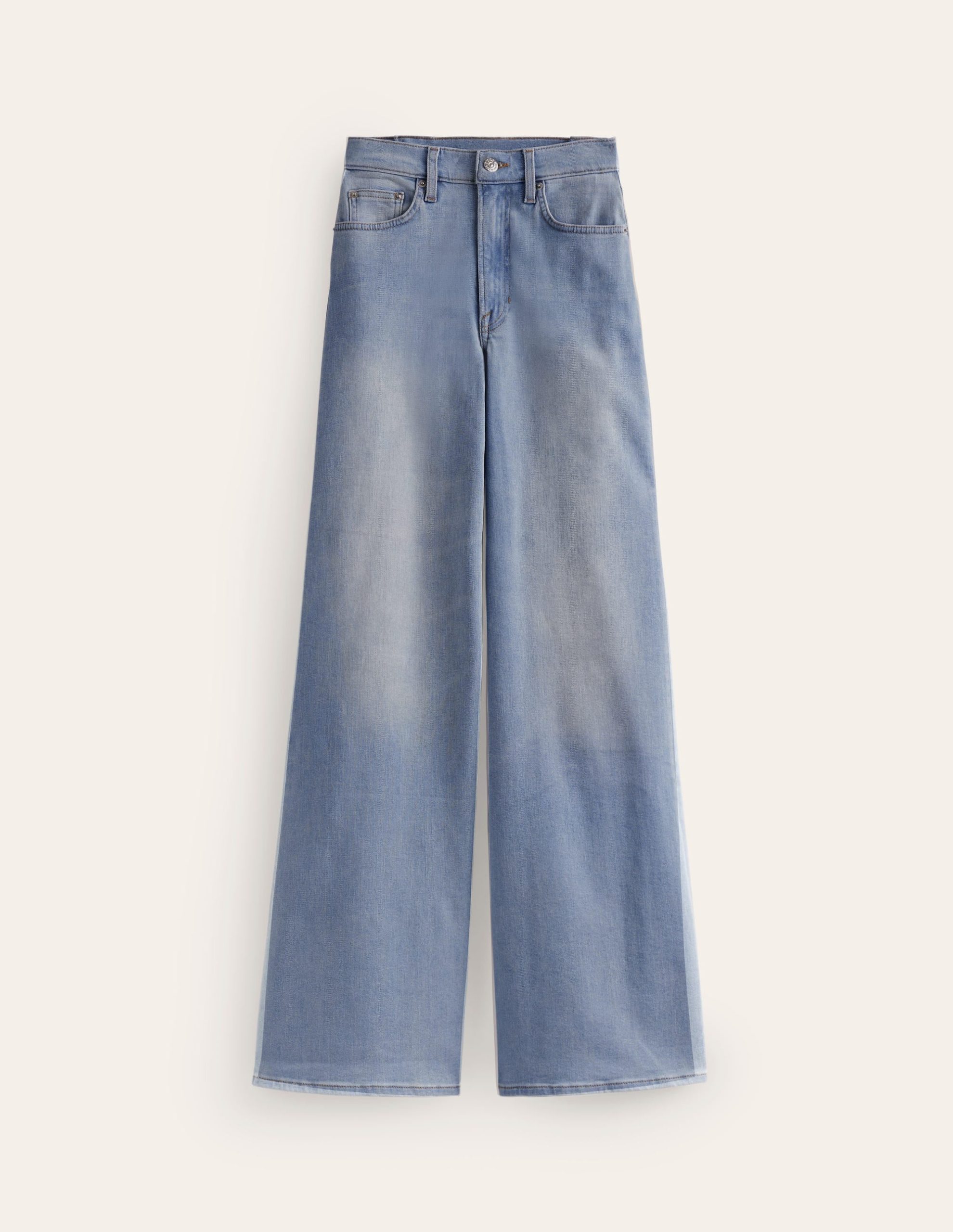 High Rise Wide Leg Jeans-Light Vintage - Image 17