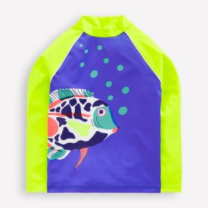 Logo Rash Vest-Blue Heron Fish