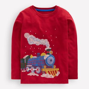 Superstitch Long Sleeve Top-Chili Pepper Polar Express