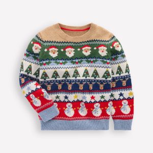 Fair Isle Jumper-Multi Christmas Fairisle