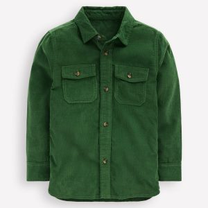 Corduroy Shirt-Pine Green