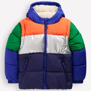2-in-1 Padded Coat-Colour Block