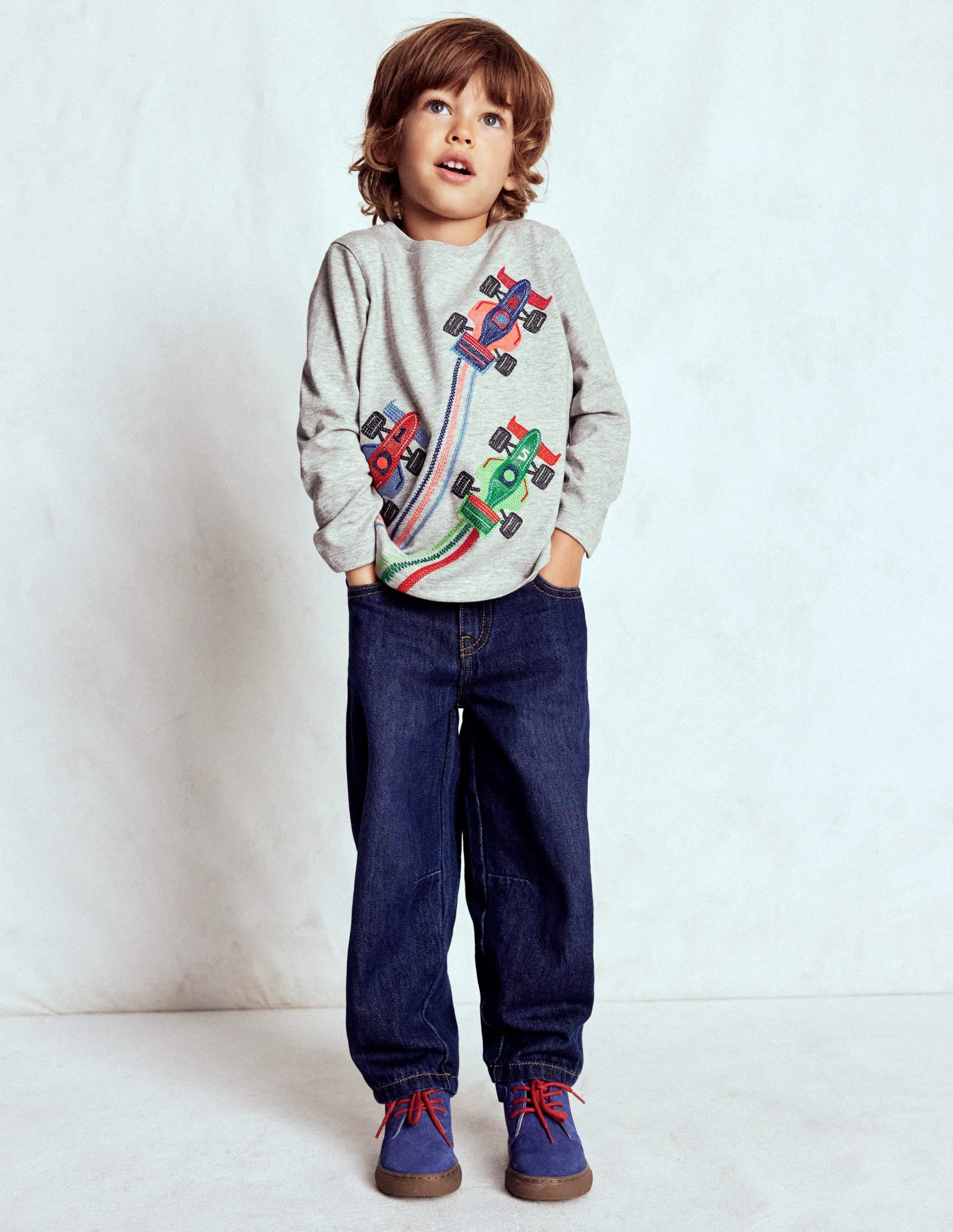Superstitch Long Sleeve Top-Racing Cars - Image 2