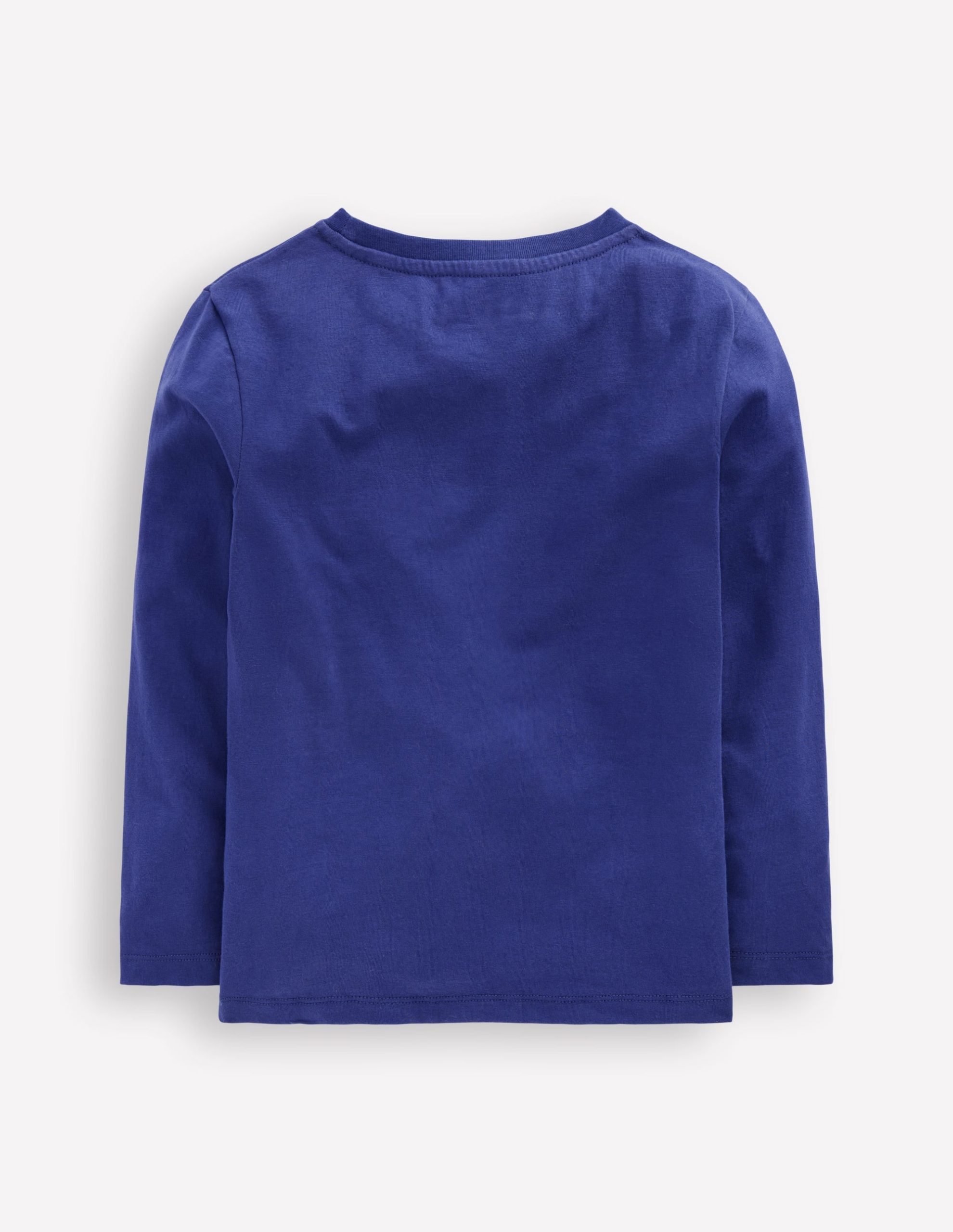 Long Sleeve Appliqu?? T-shirt-Twilight Blue Moon Explorer - Image 2