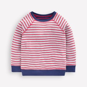 Reversible Long Sleeve T-Shirt-Mars Red/ Medieval Blue