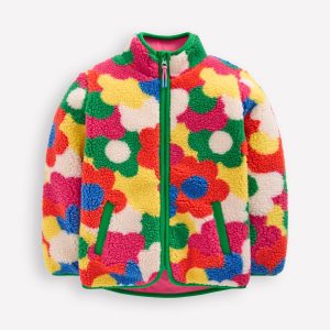 Eden Borg Zip-through Jacket-Multi Flower Power