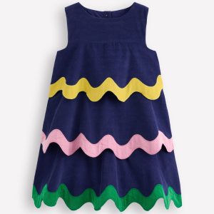 Corduroy Pencil Dress-Sapphire Blue