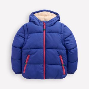 2-in-1 Padded Coat-Starboard Blue Rainbow