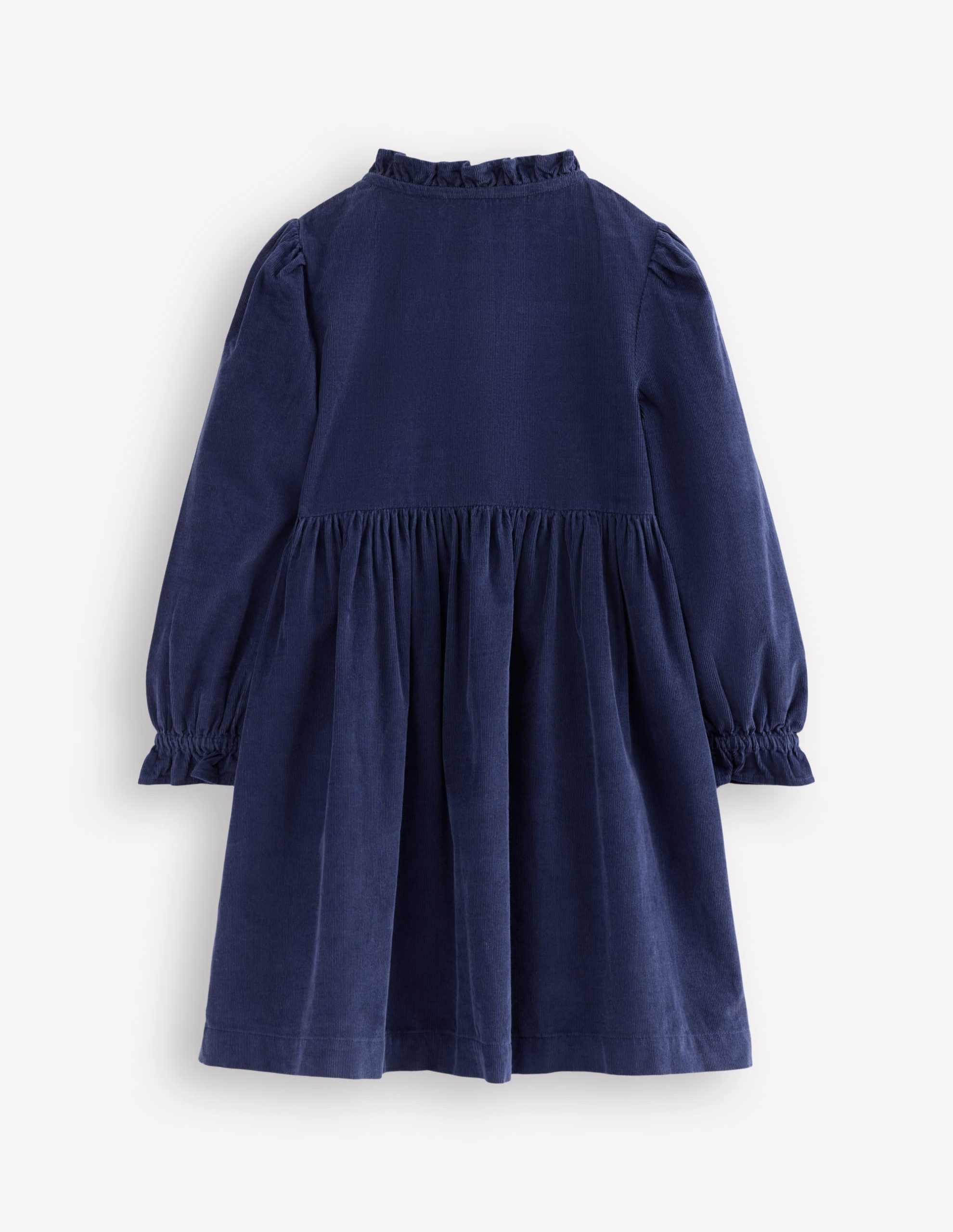 Suki Long Sleeve Smocked Dress-College Navy - Image 2