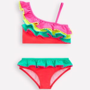 Multi Frill Bikini-Colourblock