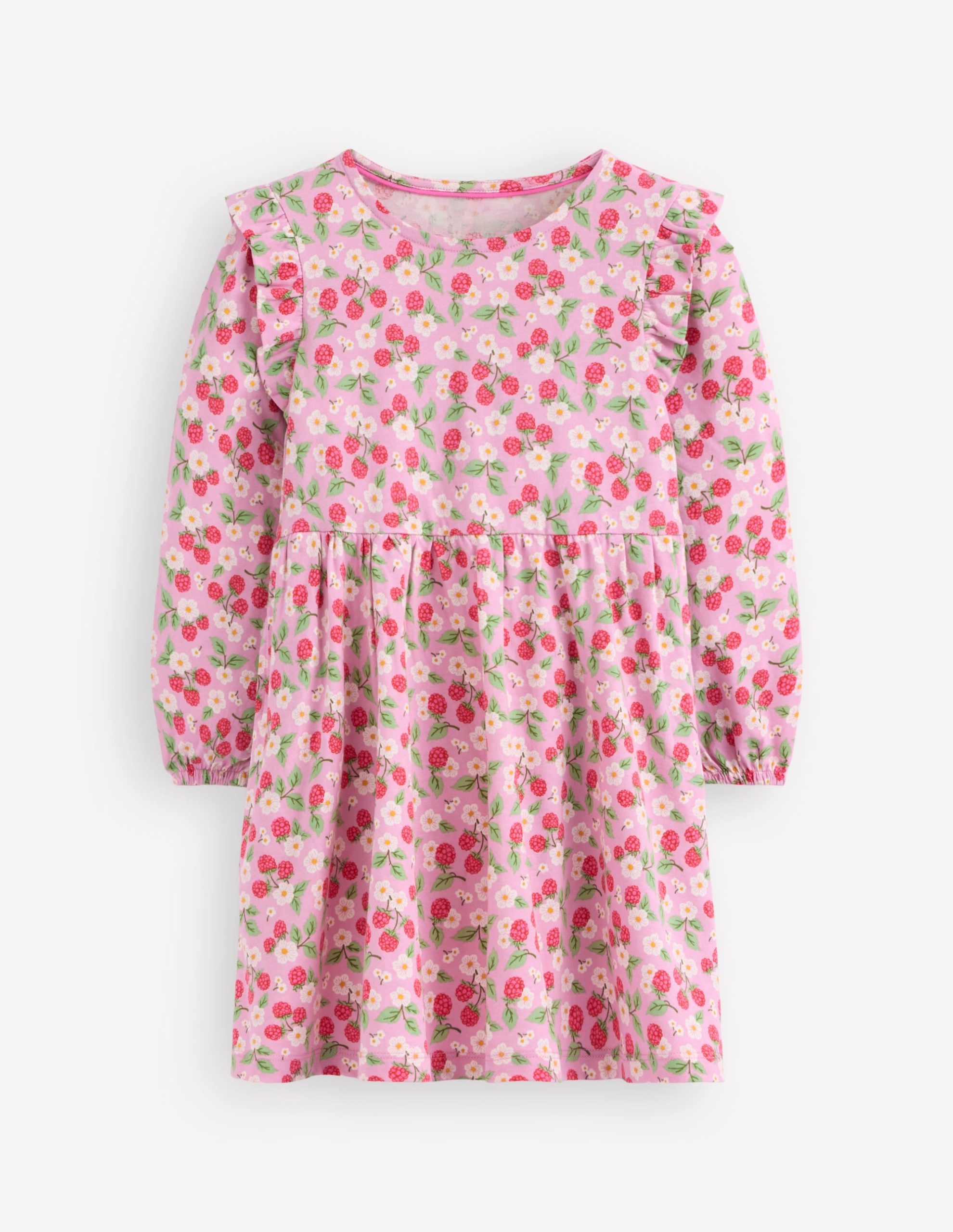 Posie Long Sleeve Jersey Dress-Soft Lavender Vintage Berry