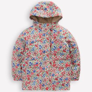 4-in-1 Waterproof Coat-Rapture Rose Flowerbed