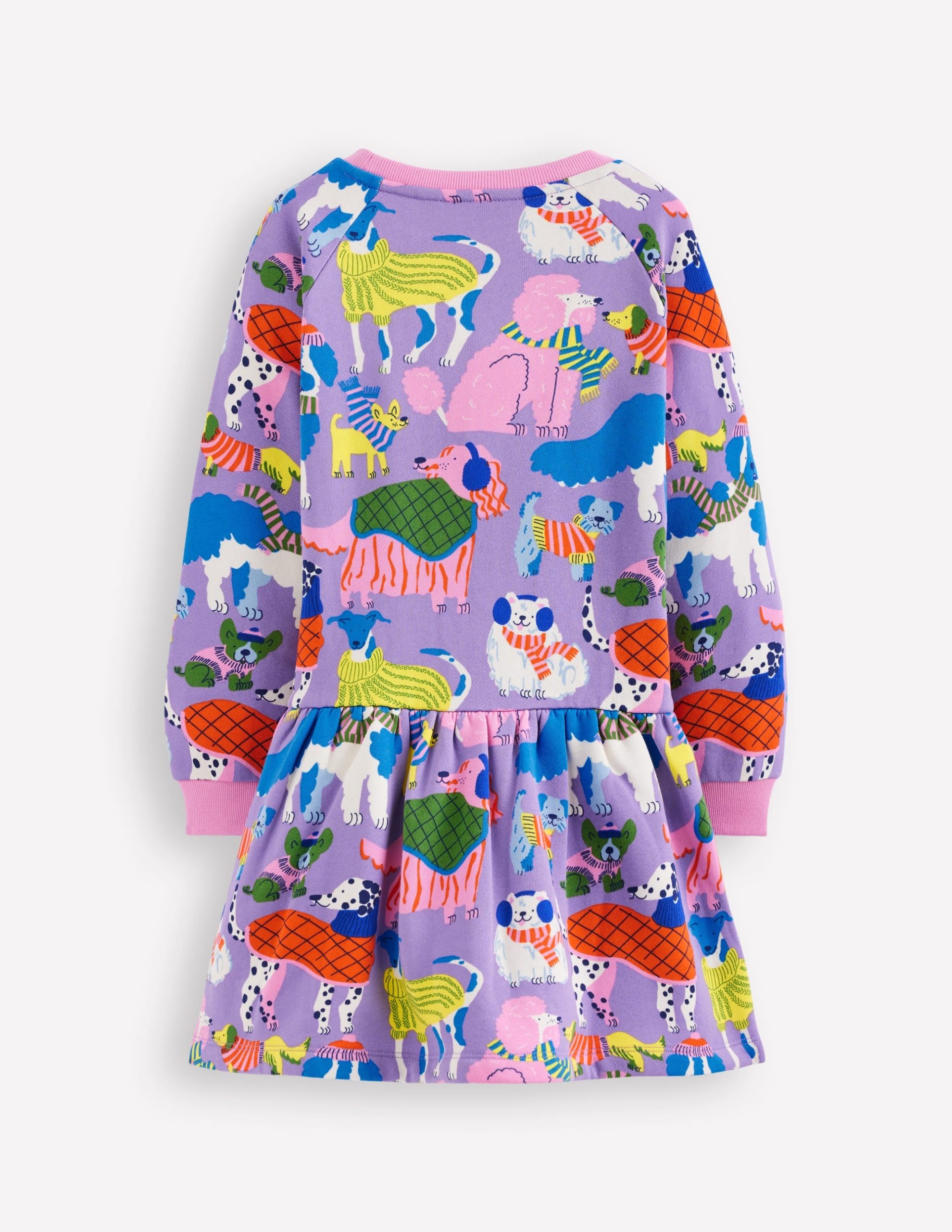 Cosy Sweatshirt Dress-Eggshell Blue Cosy Dogs - Image 2