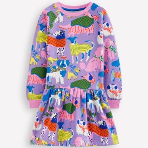 Cosy Sweatshirt Dress-Eggshell Blue Cosy Dogs