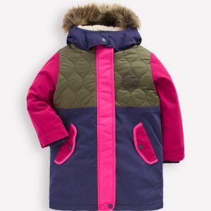 Joni Quilted Parka Coat-Multi