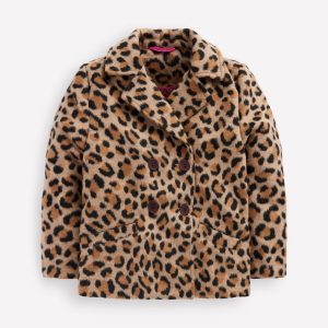 Pea Coat-Large Leopard Spot