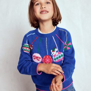 Fun Logo Sweater-College Navy Baubles