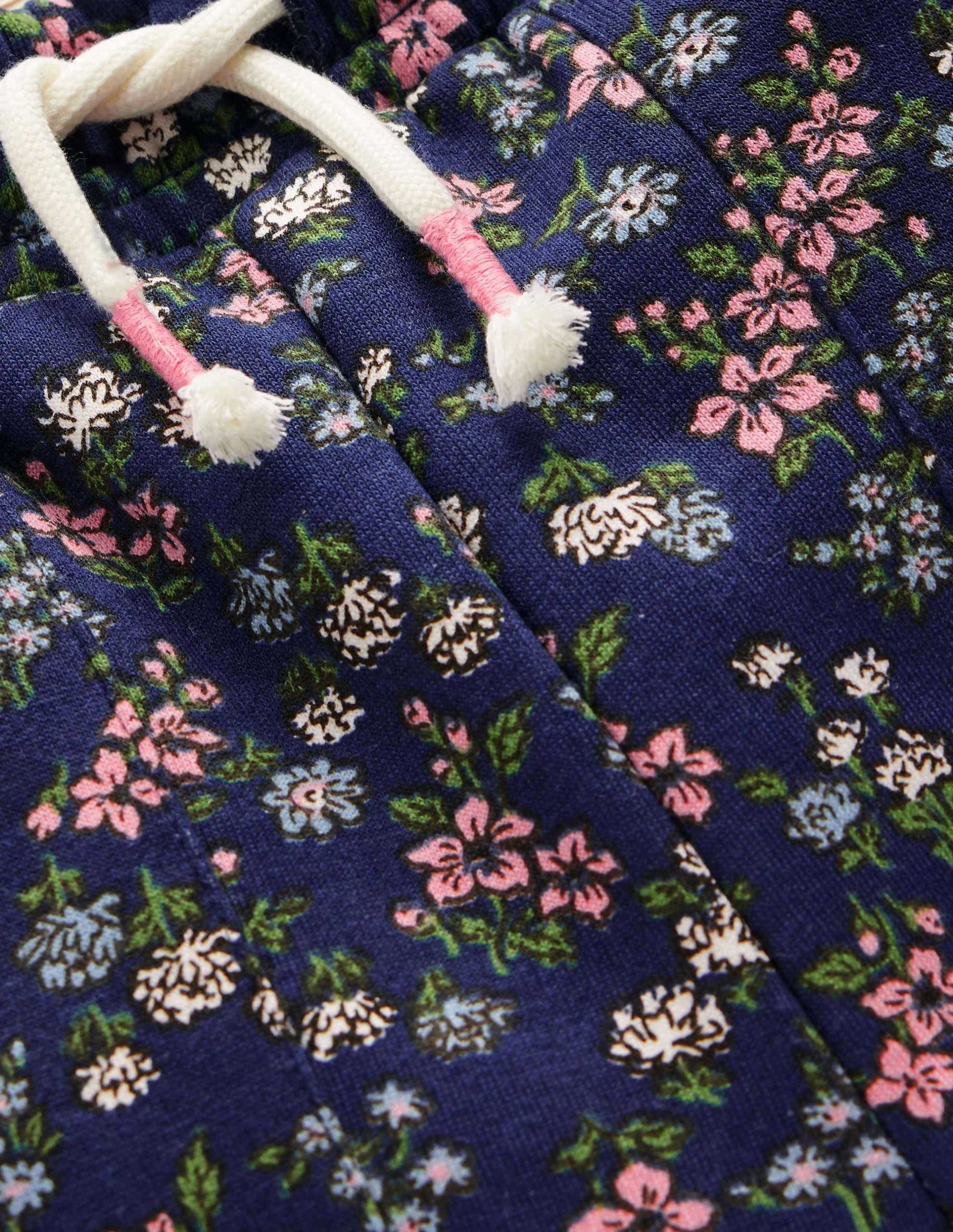 Wide Leg Printed Sweatpants-Starboard Blue Meadow Floral - Image 3