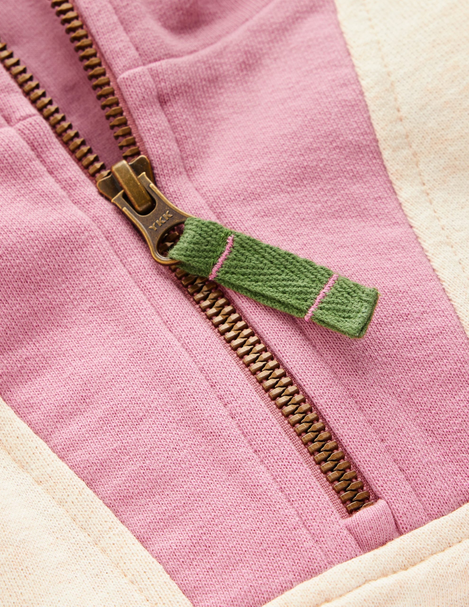 Half-zip Sweatshirt-Oatmeal Marl Colourblock - Image 3