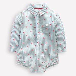 Woven Shirt Body-Ticking Confetti Heart