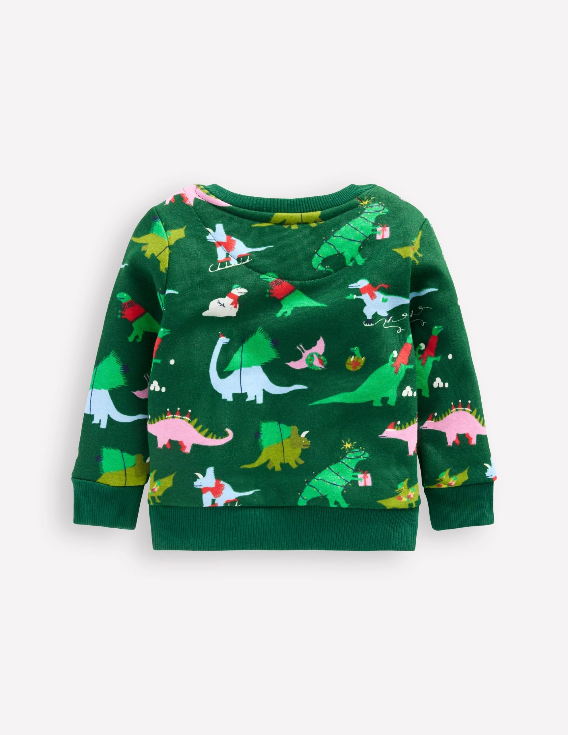Printed Sweatshirt-Green Dinos - Image 2