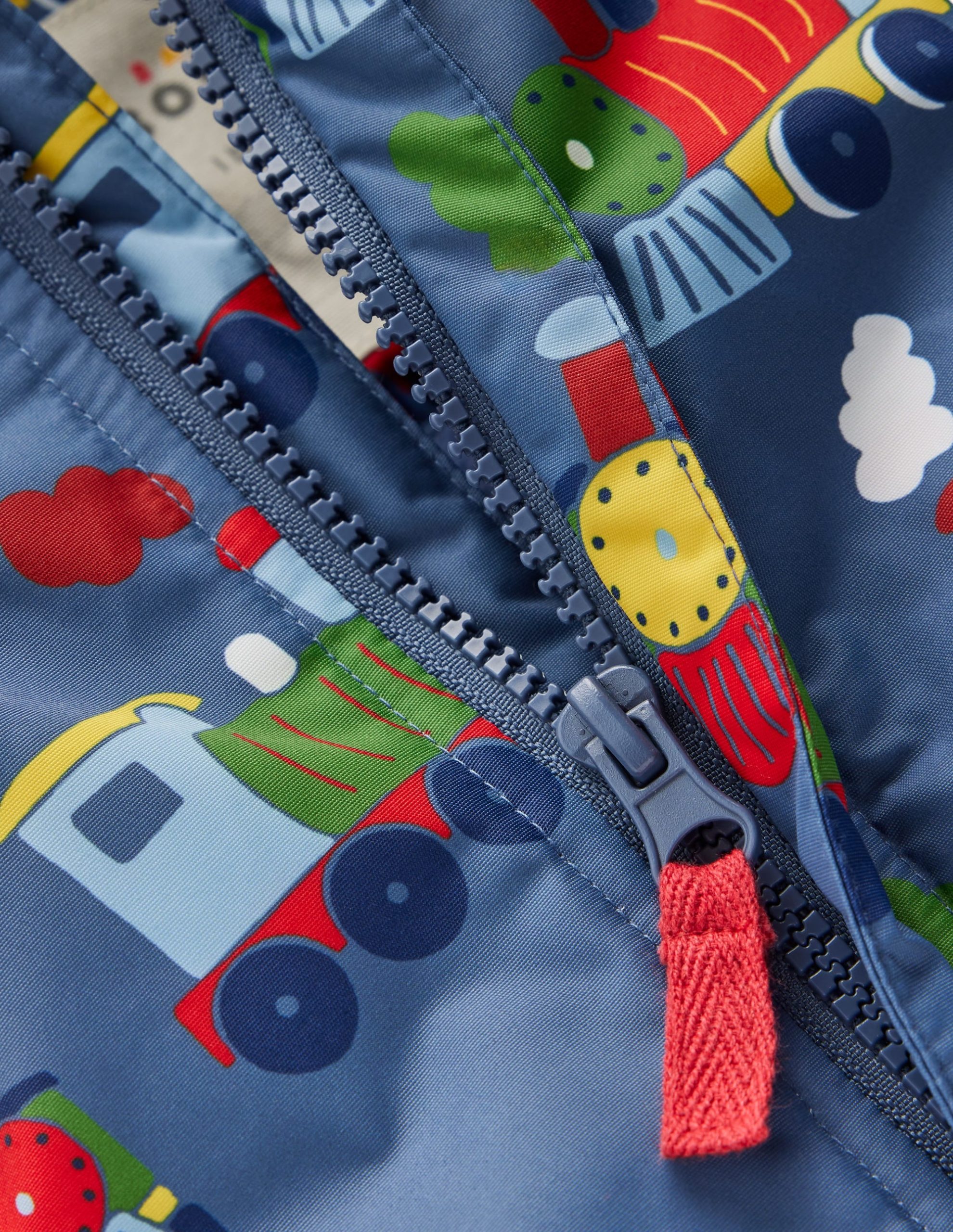 Boys Snowsuit-Blue Trains - Image 3