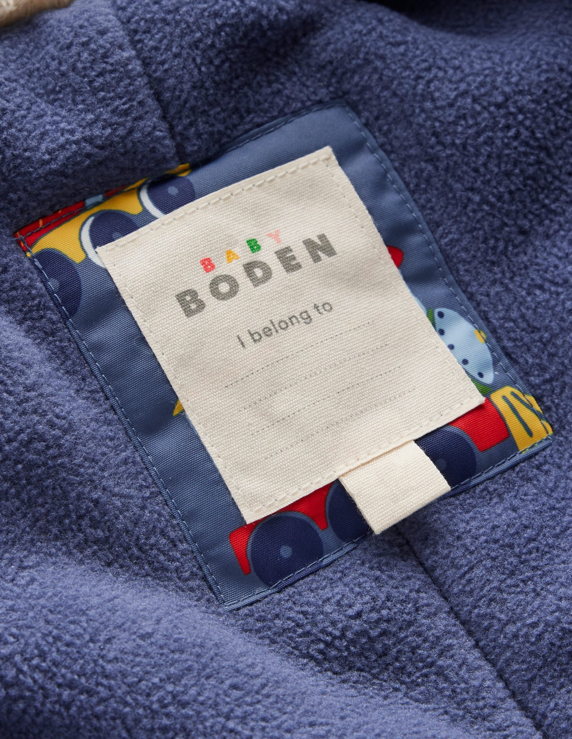 Boys Snowsuit-Blue Trains - Image 4