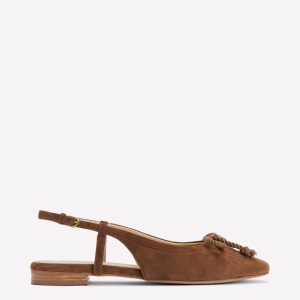 Easy Slingback Flats-Raw Umber