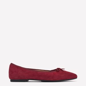 Point Flexi Sole Flats-Oxblood