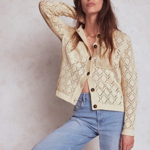 Astrid Knitted Shirt-Warm Ivory