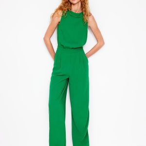 Clarissa Jumpsuit-Rich Emerald