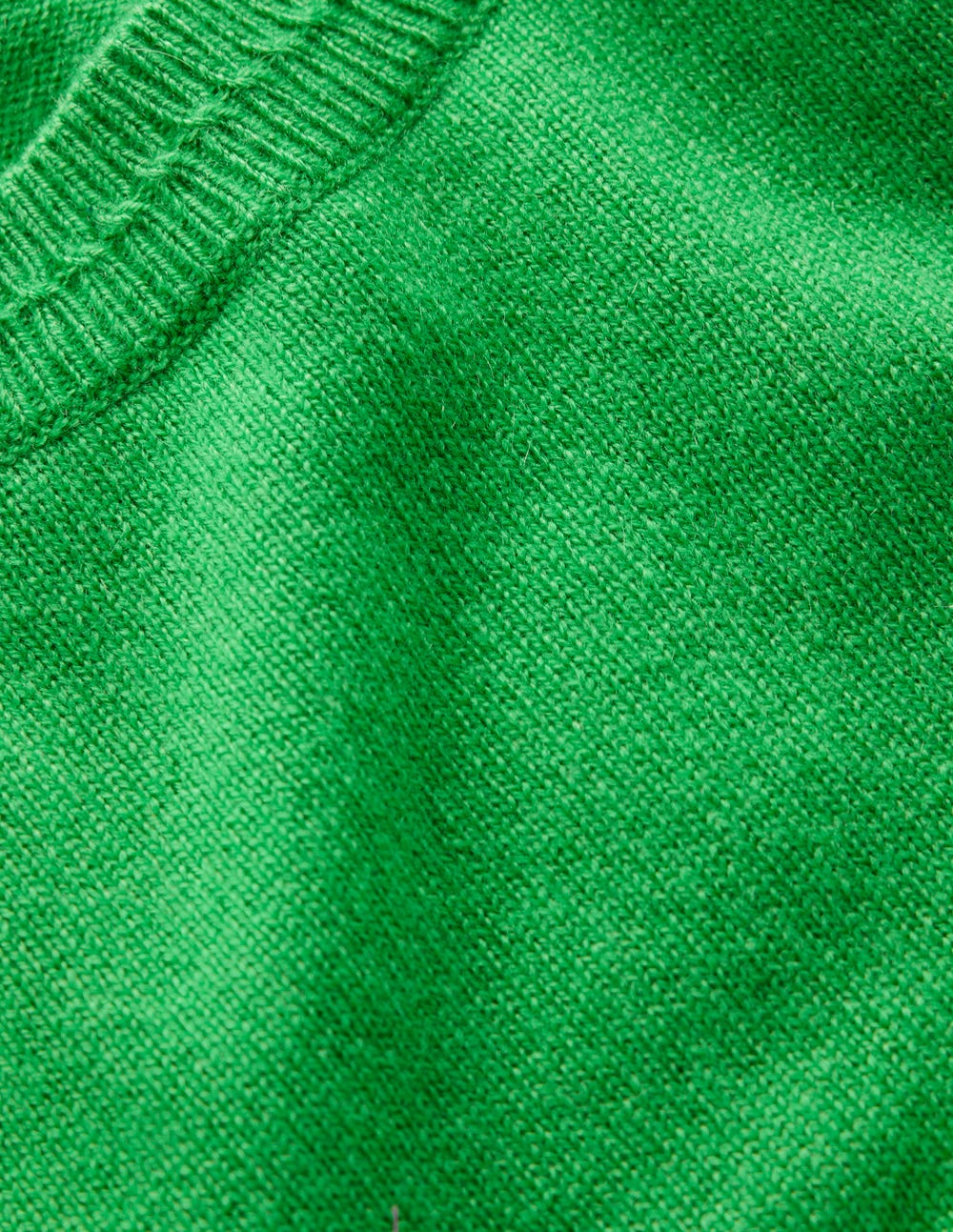 Eva Cashmere Crew Neck Sweater-Sapling Green - Image 7