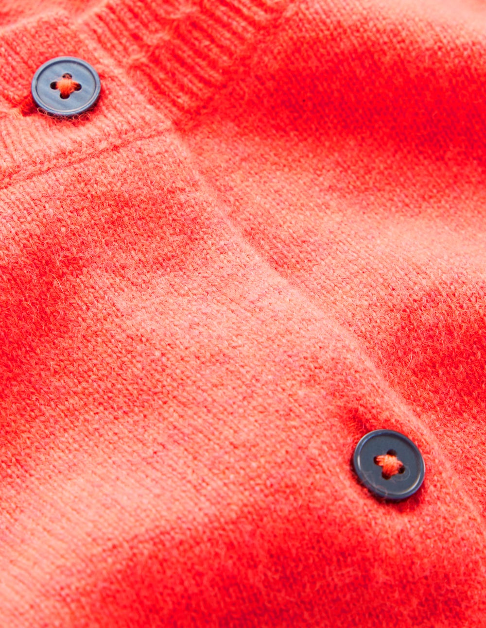 Eva Cashmere Crew Cardigan-Fiery Orange Melange - Image 7
