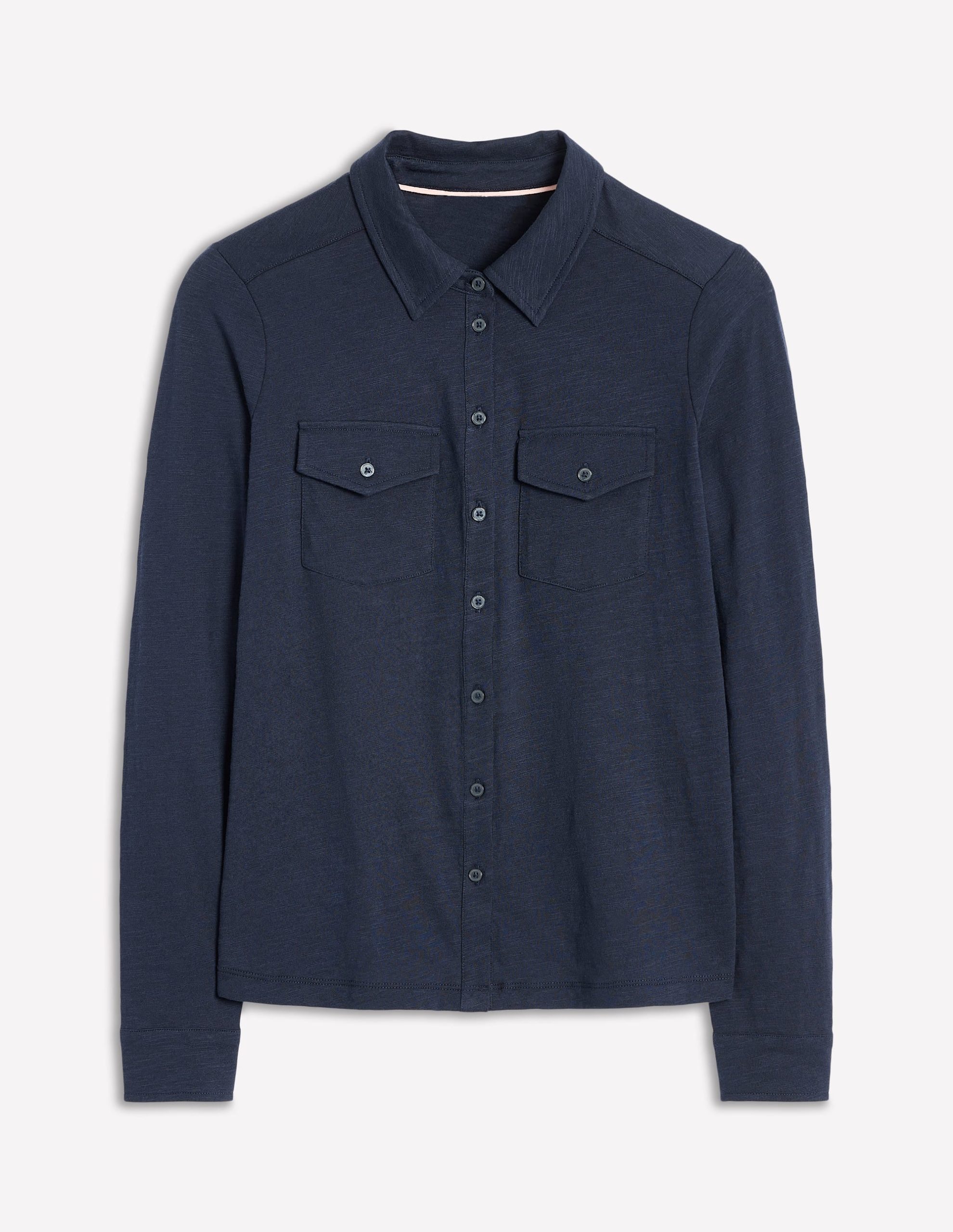 Amy Jersey Shirt-Navy - Image 5
