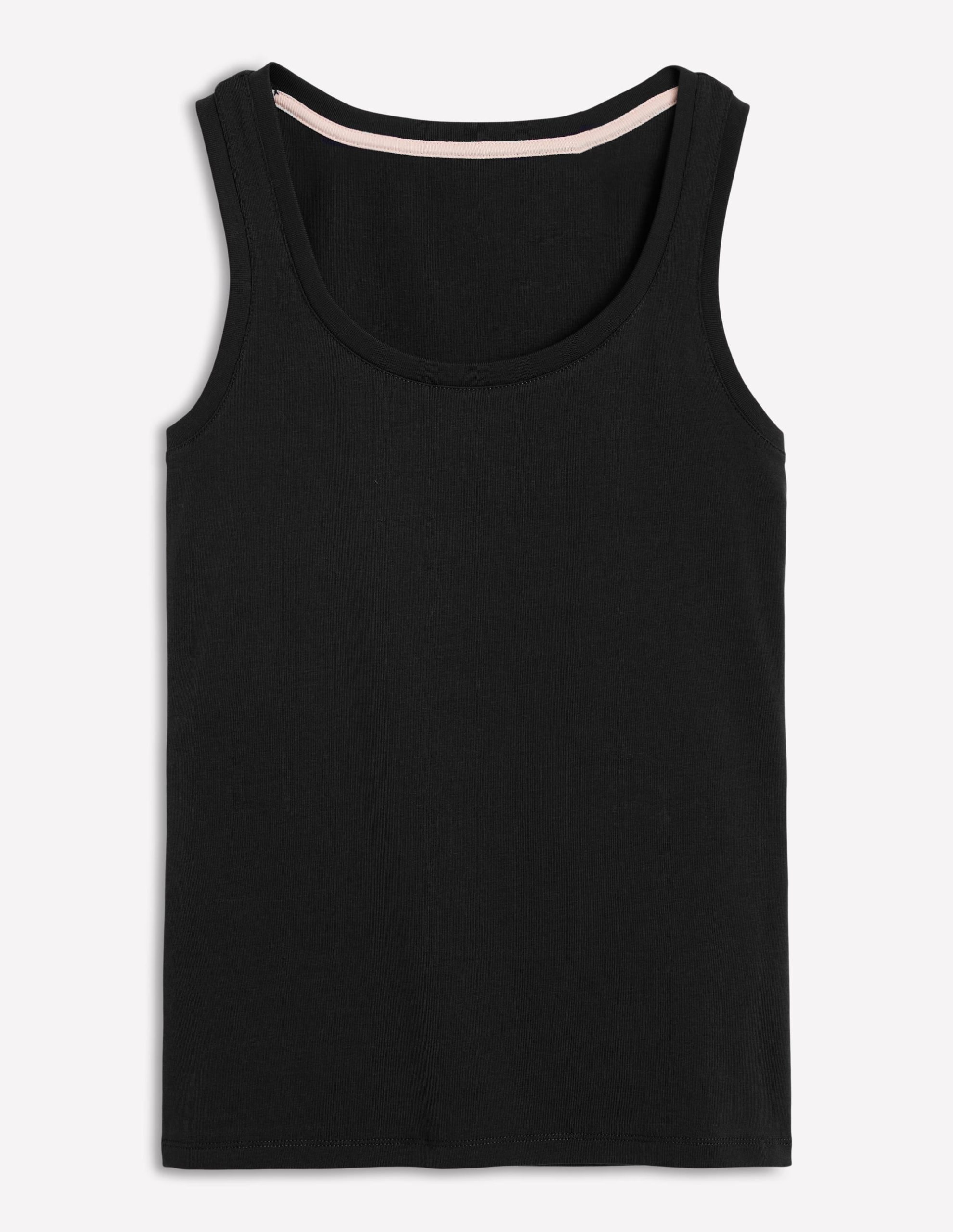 Essential Scoop-Neck Tank-Black - Image 5