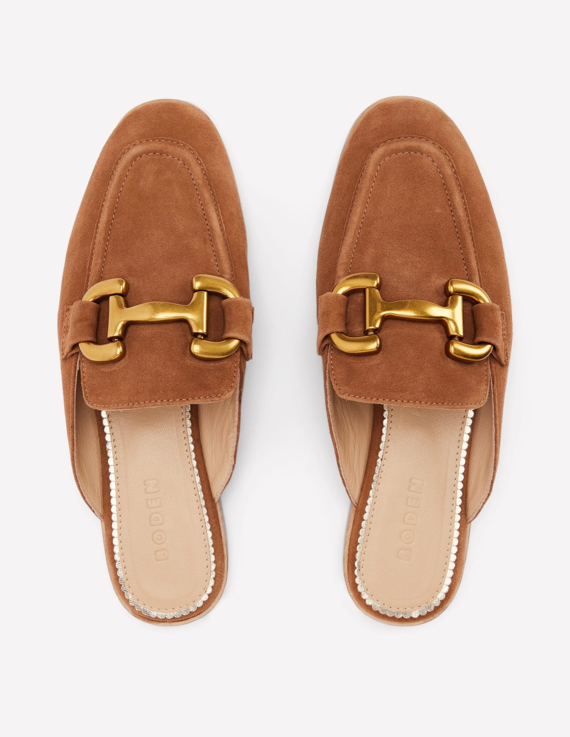 Iris Snaffle Mule Loafers-Tan - Image 6
