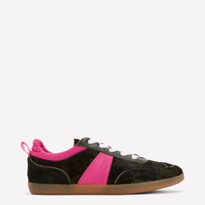 Erin Retro Tennis Trainers-Camo/Pink Peony