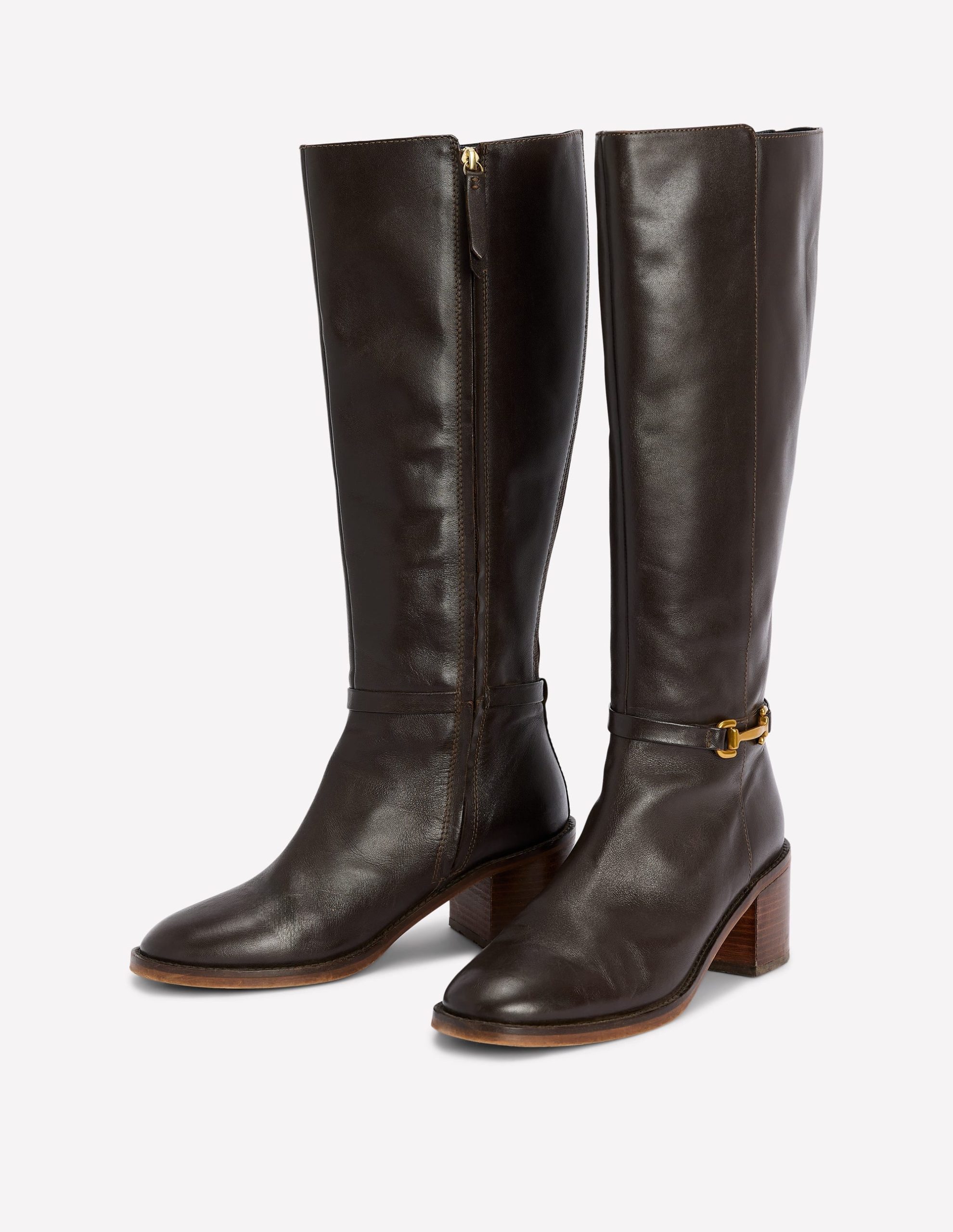 Iris Snaffle Heel Boot-Chocolate - Image 3