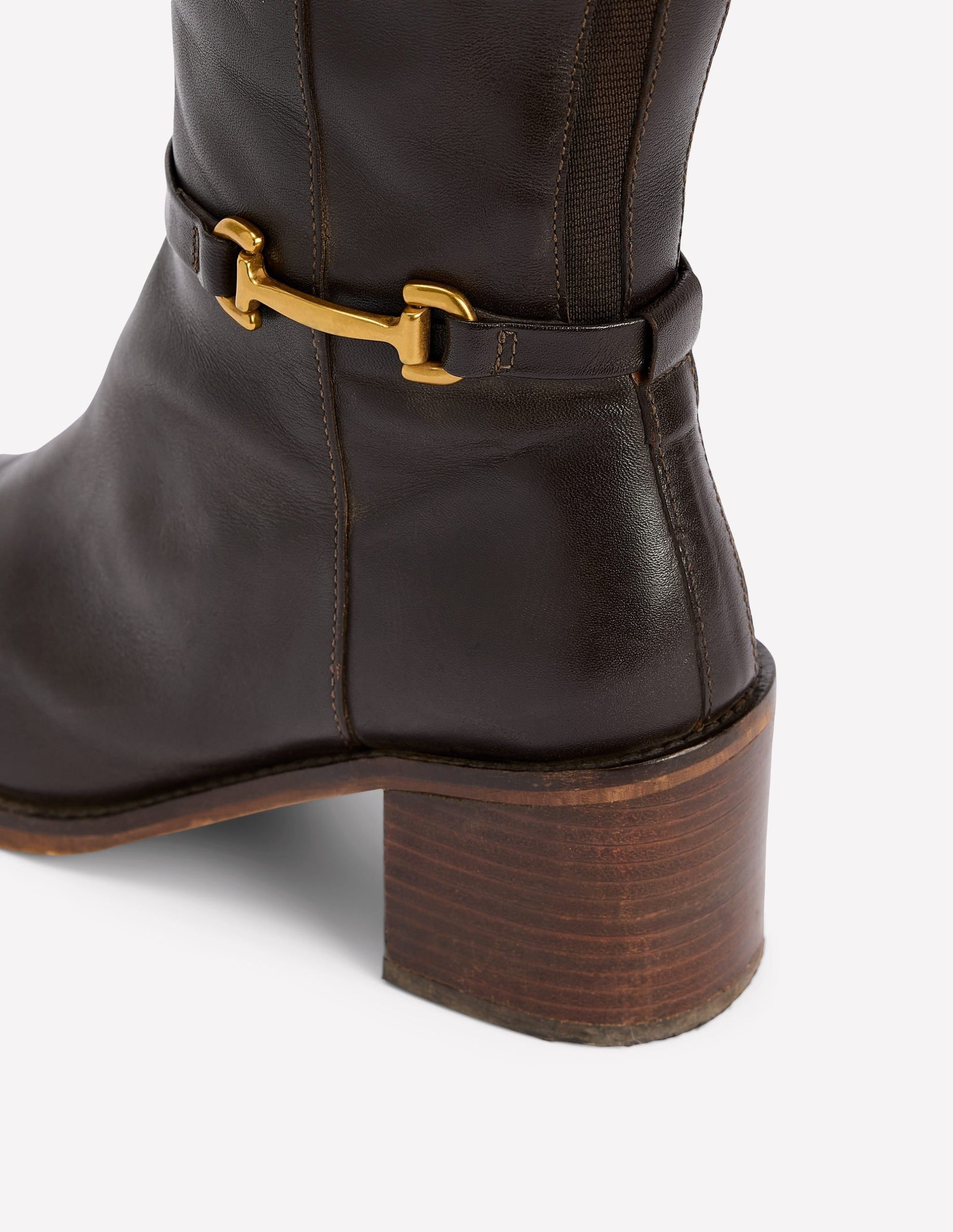 Iris Snaffle Heel Boot-Chocolate - Image 4