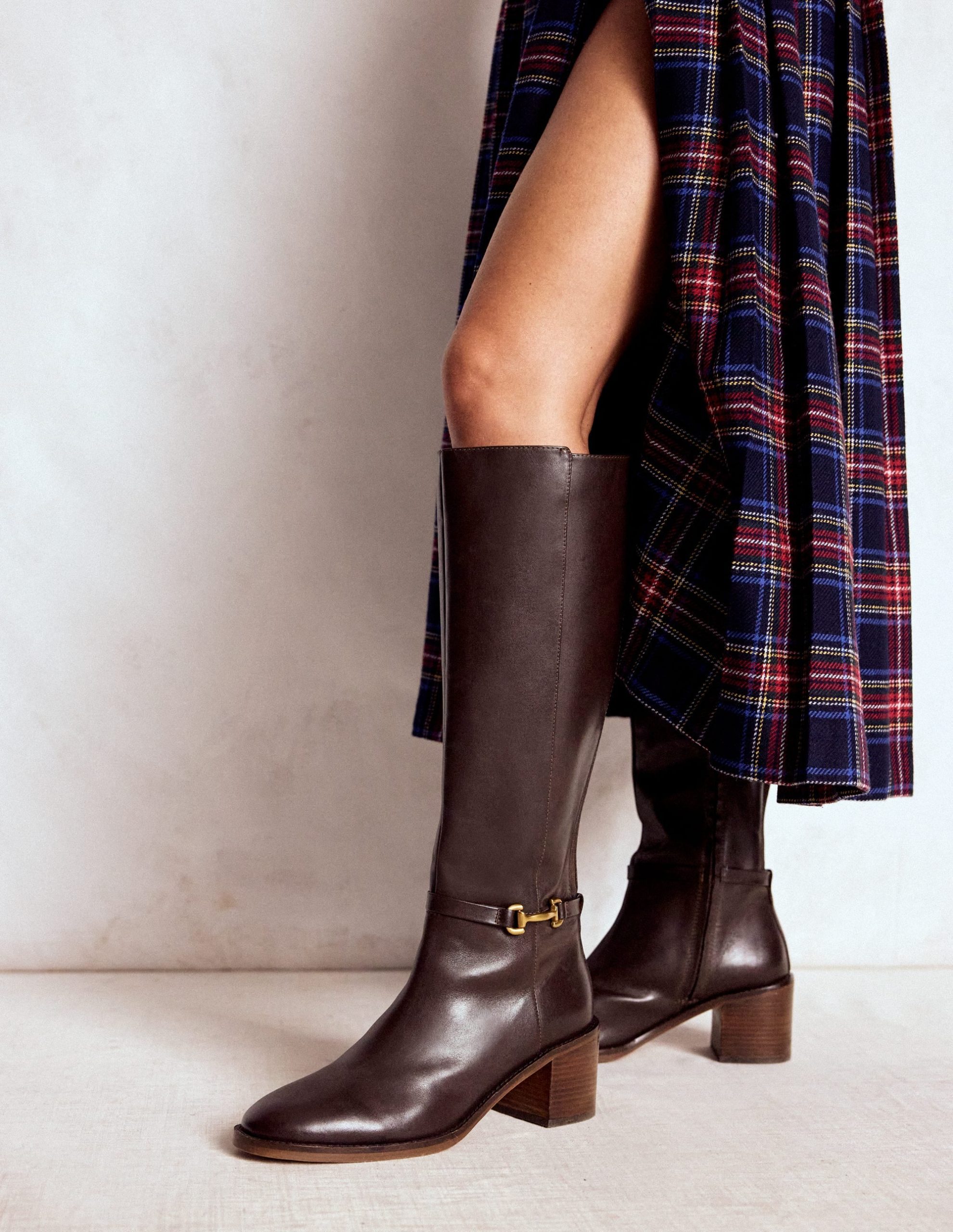 Iris Snaffle Heel Boot-Chocolate - Image 2