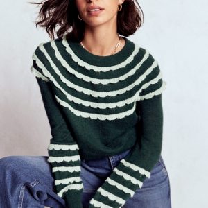 Alice Fluffy Raglan Jumper-Botanical Garden