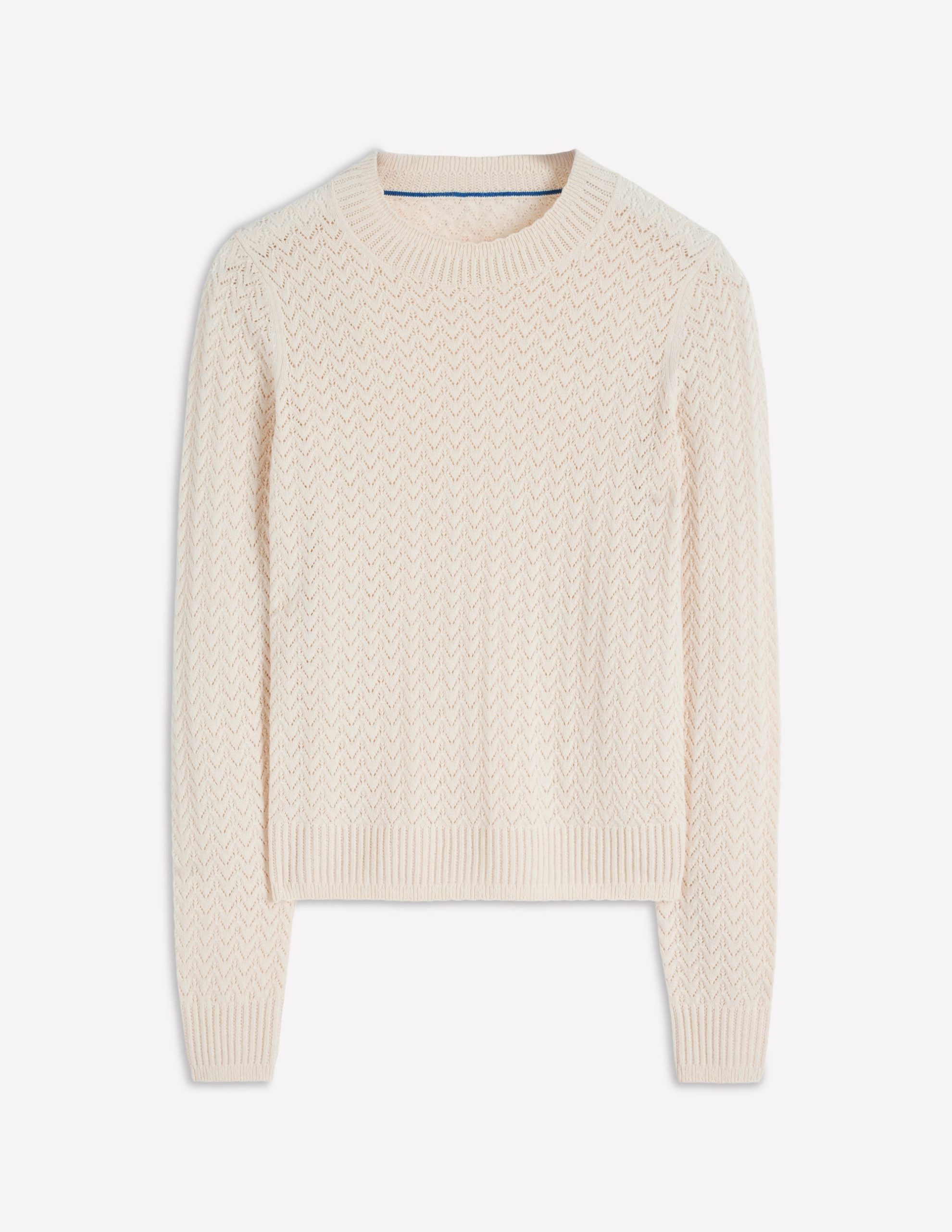 Diane Pointelle Sweater-Warm Ivory - Image 5