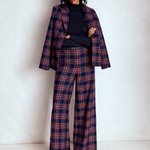 Emilia Roll Neck Sweater-Navy