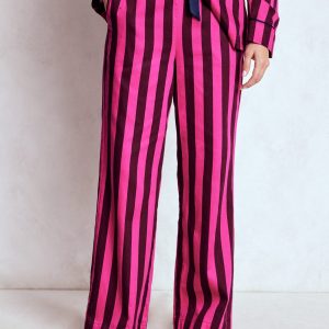 Cotton Pajama Pants-Pink Stripe