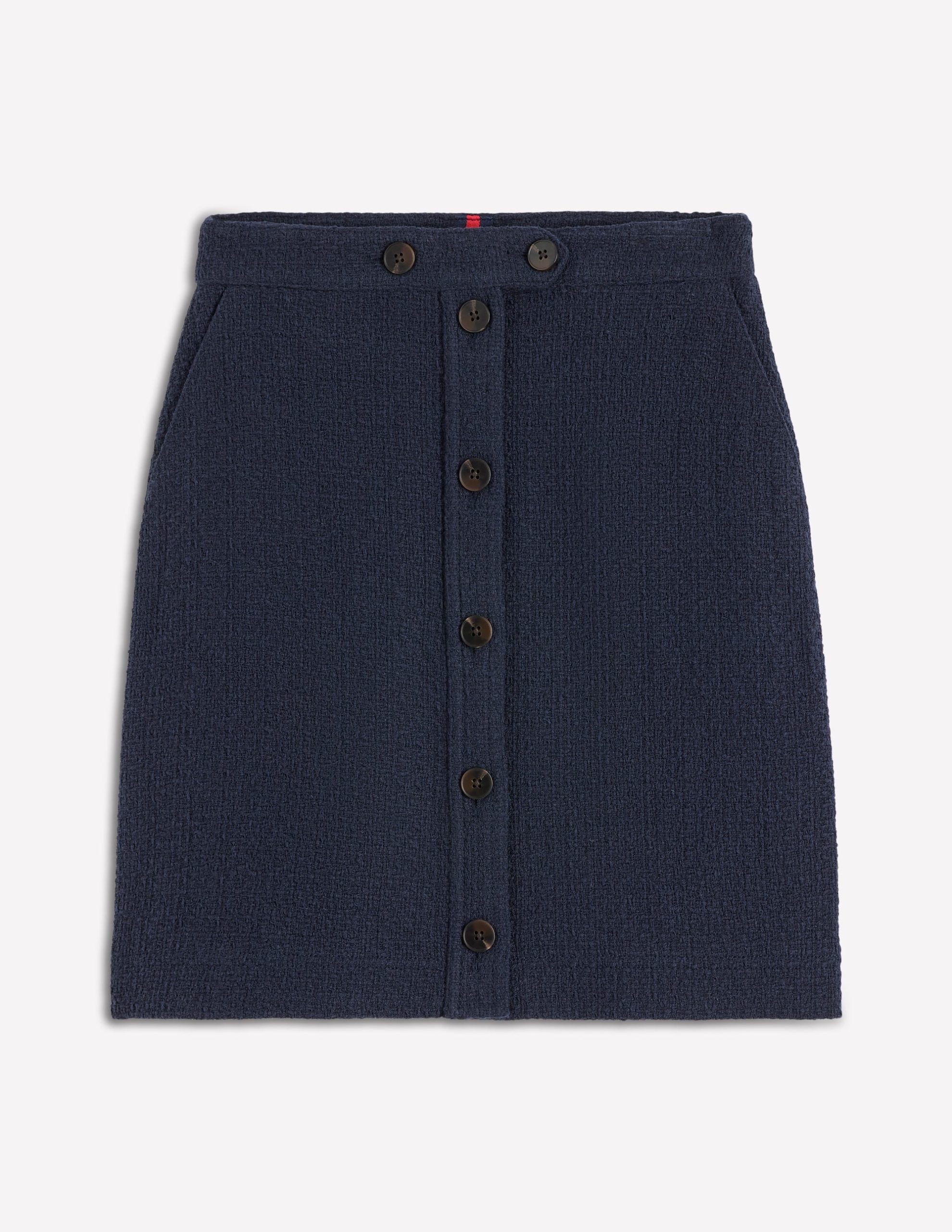 Cecelia Textured Skirt-Navy - Image 6