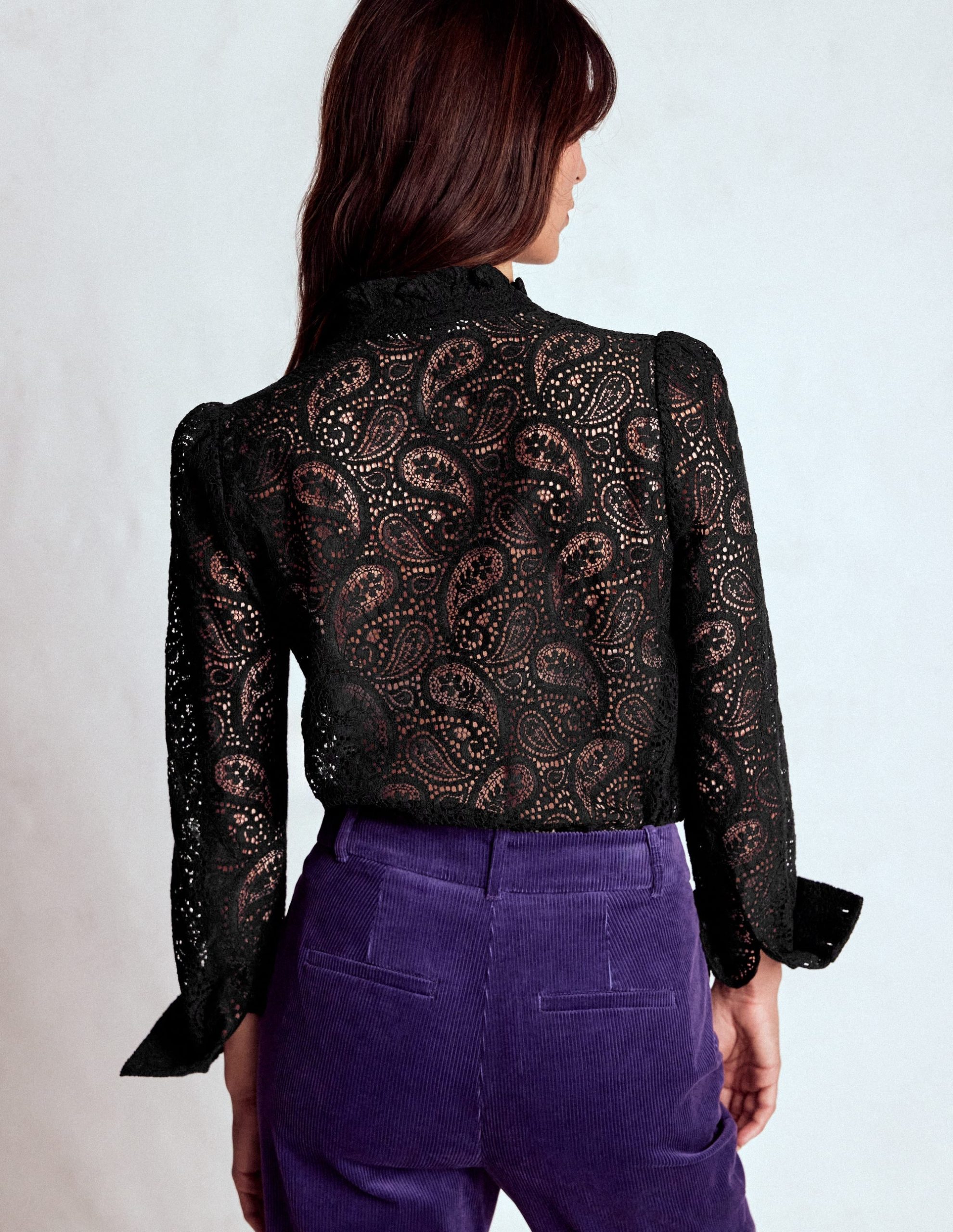Sasha Lace Top-Black - Image 3