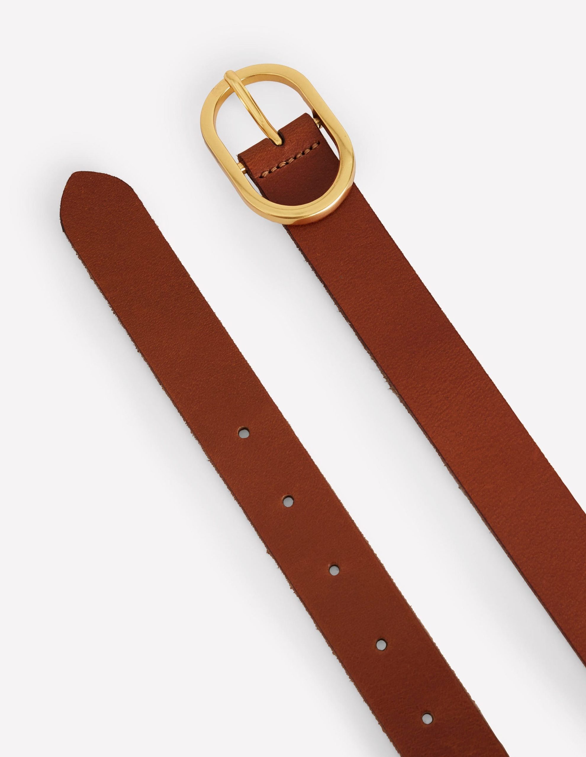 Classic Leather Belt-Tan - Image 4